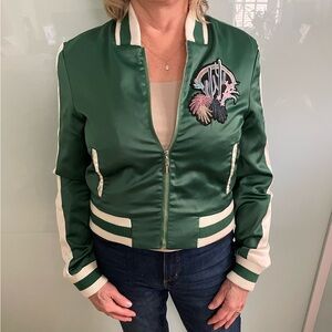 Tinsel Varsity Jacket with a desert motif
